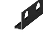 Lišta ukončovací "L" Eviso black mat, hliník komaxit, dĺžka 270 cm, výška hrany 10 mm, ALBL0310