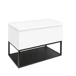 Kúpeľňová skrinka s krycou doskou SAT B-Way 59x57x45 cm biela lesk BWAY60WDESK