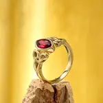 Horse Eye & Knot 304 Stainless Steel with Cubic Zirconia Finger Rings