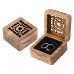 Hollow Wood Medal Storage Magnetic Boxes