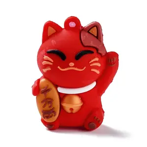 PVC Cartoon Lucky Cat Doll Pendants