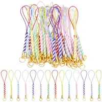 42pcs 7 Colors Braided Nylon Cord Mobile Straps