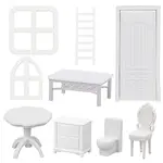 20pcs 9 styles Plastic Furniture Dollhouse Home Decorations