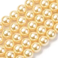 Electroplated Shell Pearl Beads Strands