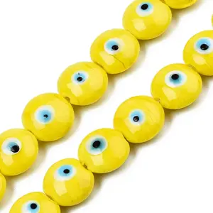 Handmade Evil Eye Lampwork Beads Strands