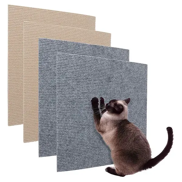 4Pcs 2 Colors Square Polyester DIY Climbing Cat Scratcher