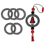 5Pcs Ring Food Grade Eco-Friendly Silicone Beads