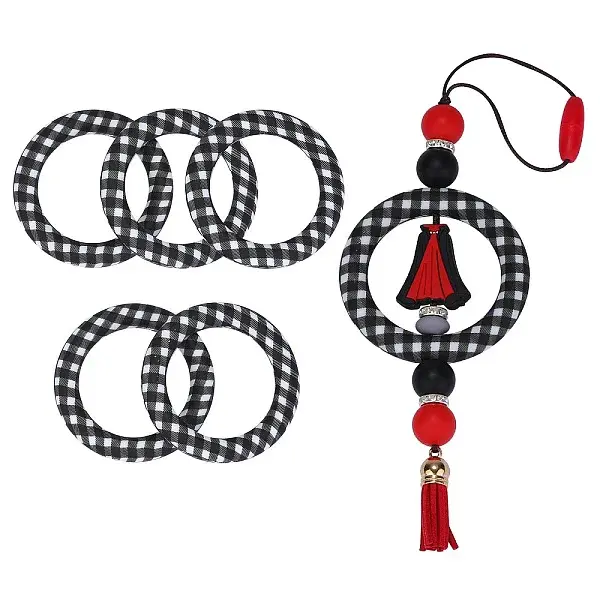 5Pcs Ring Food Grade Eco-Friendly Silicone Beads