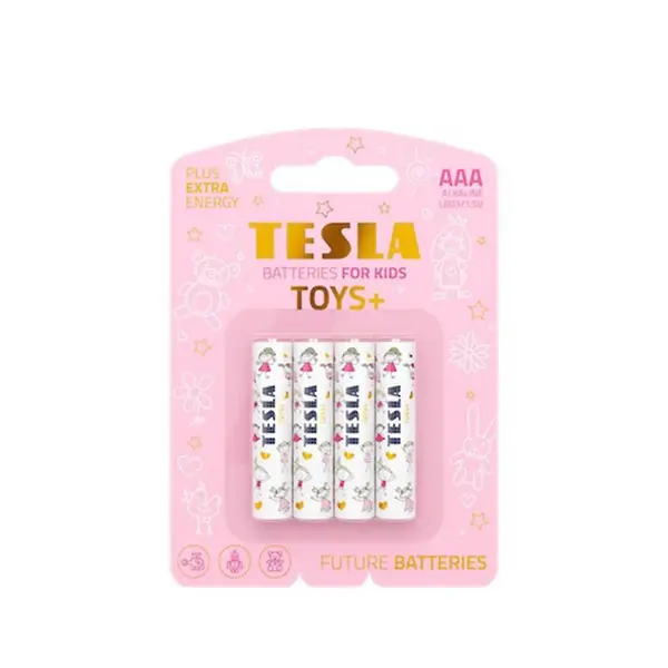 Baterie Tesla AAA Toys Girl LR03 4 ks