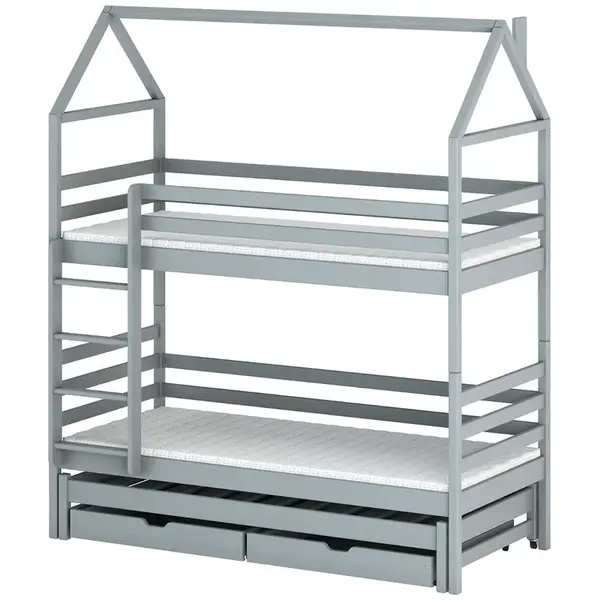 Posteľ Domček Dalia 90x200 grey