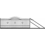 BRÁNA POSUVNA TOPAZ - PRAVÁ 130-150 X 400 CM