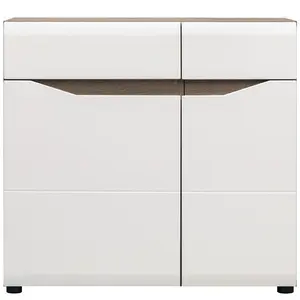 Komoda Lionel Li02 dub sonoma/bílá