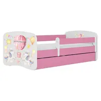Dětská postel Babydreams+SZ+M růžová 70x140 Balónek