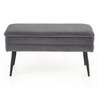 Taburetka Velva popelavě šedá/černá