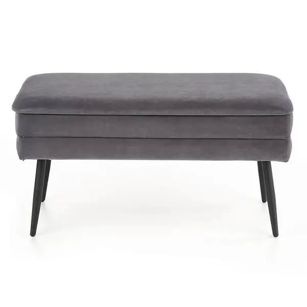 Taburetka Velva popelavě šedá/černá