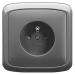 Zásuvka Tango, barva kouřová  šedá