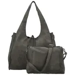 Dámský set kabelek tmavě šedý - Paolo bags Sherika