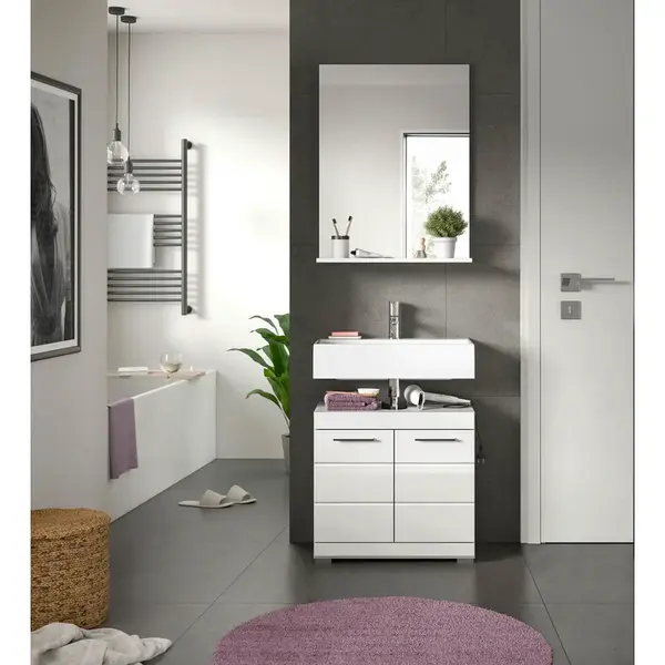 MID.YOU KOUPELNA vysoce lesklá bílá