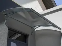 Vchodová stříška L-160, antracit/čirá TE8250612