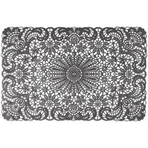 Podložka pod tanier  Lace 45x30 cm sivá ar-mata-lace-szar