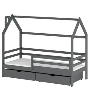 Posteľ Domček Lila 80x160 grafit