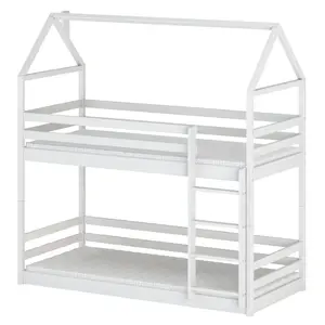 Posteľ Domček Axel 90x200 biela