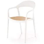 Stolička K530 biela/prírodné