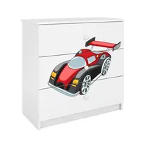 Detská komoda  Babydreams Biely – Auto