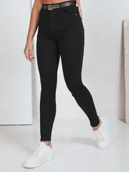 Jeansy damskie skinny czarne Dstreet