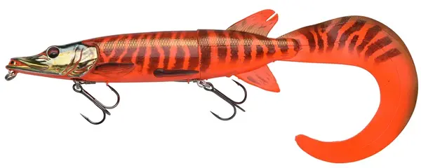 Savage gear gumová nástraha 3d hybrid pike slow sinking red pike - 25 cm 100 g
