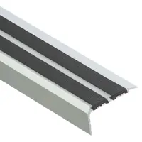 Schodový profil s gumou LSS ZG 1,0 C0 stříbrny