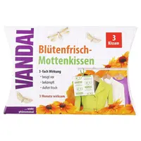 Vandal vankúšiky proti moliam Vôňa kvetov 3 ks
