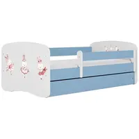 Dětská postel Babydreams+SZ+M modrá 80x160 Tančící králíčci