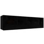 Závěsná skříňka Izumi-33-BL černá mat/lesk