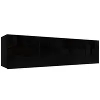 Závěsná skříňka Izumi-33-BL černá mat/lesk