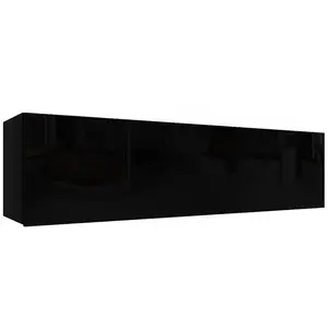 Závěsná skříňka Izumi-33-BL černá mat/lesk