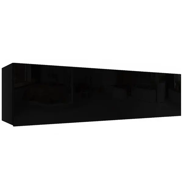 Závěsná skříňka Izumi-33-BL černá mat/lesk