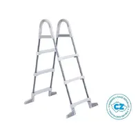 Schůdky k bazénům výška stěny do 0,91m šedé