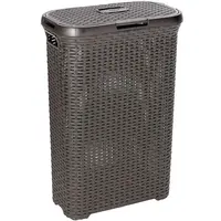 Prádelní koš Style 60L 189206 tm. hnědý Curver