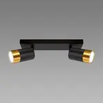 Stropné bodové svietidlo PUZON SPT GU10 2L BLACK/GOLD 04125 LS2