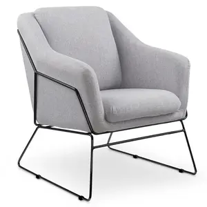 Kreslo Soft 2 svetlosivá/čierna