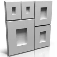 Sadrový dekor Portland 3D