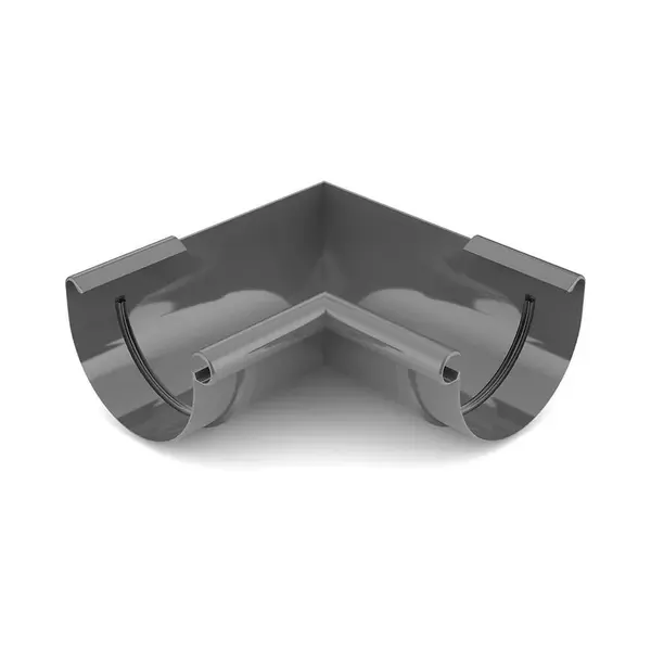 Roh pre odkvapový žľab Bryza vnútorný Ø 75 mm plastový grafit