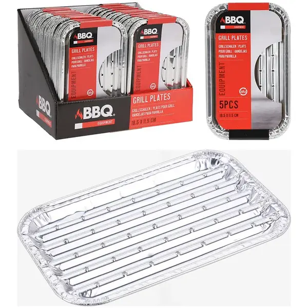 Grilovacia tácka hliníková 5 ks