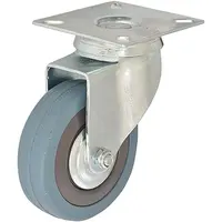 Otočné pojazdné koliesko 50 mm/40 kg montážna doska, sivá guma