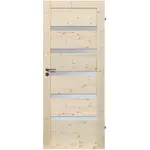 Dvere vnútorné Wezuwiusz 5S 60P  so sukmi nelakované zámok na kľúč