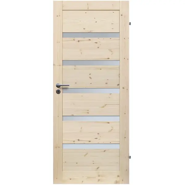 Dvere vnútorné Wezuwiusz 5S 60P  so sukmi nelakované zámok na kľúč