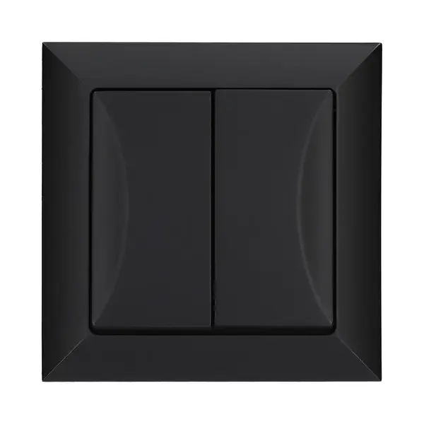 Dvojitý spínač POLA black 33201