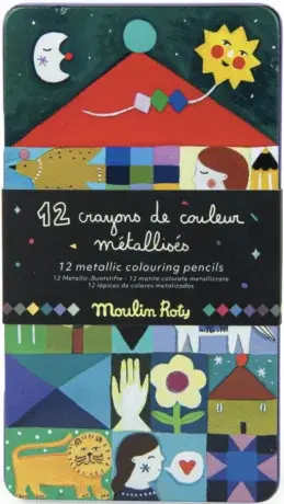 Metalické pastelky - 12 barev