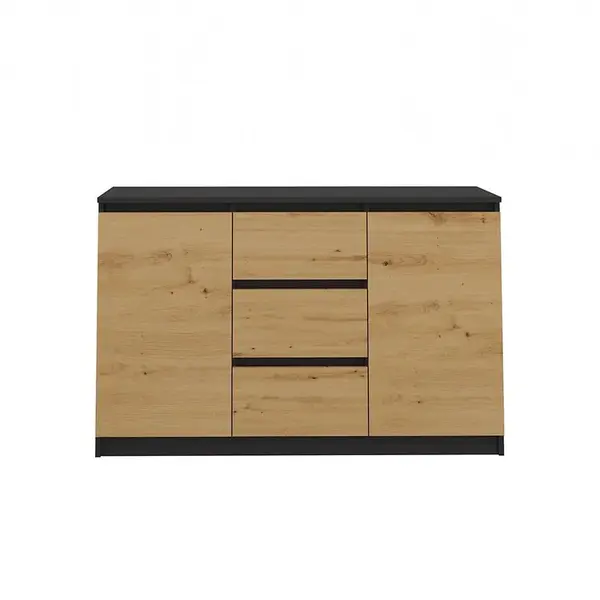Komoda 2D3S antracit/artisan
